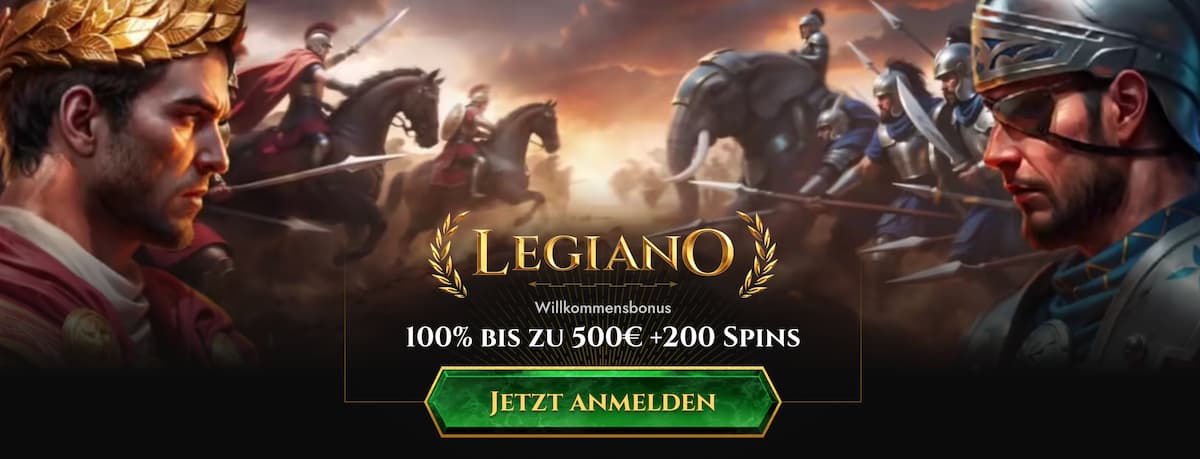 Legiano Casino Bonus